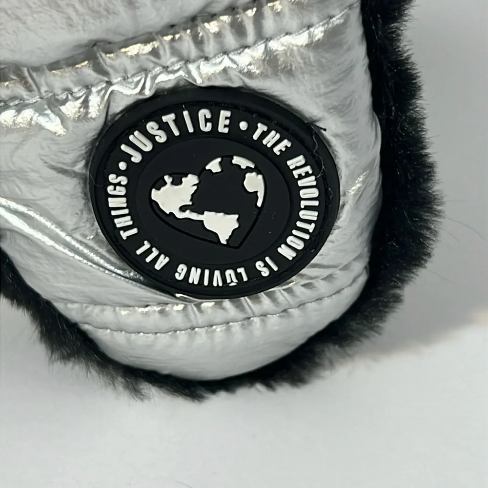 Justice Youth Fleeced Winter Beanie Hat Snowboard